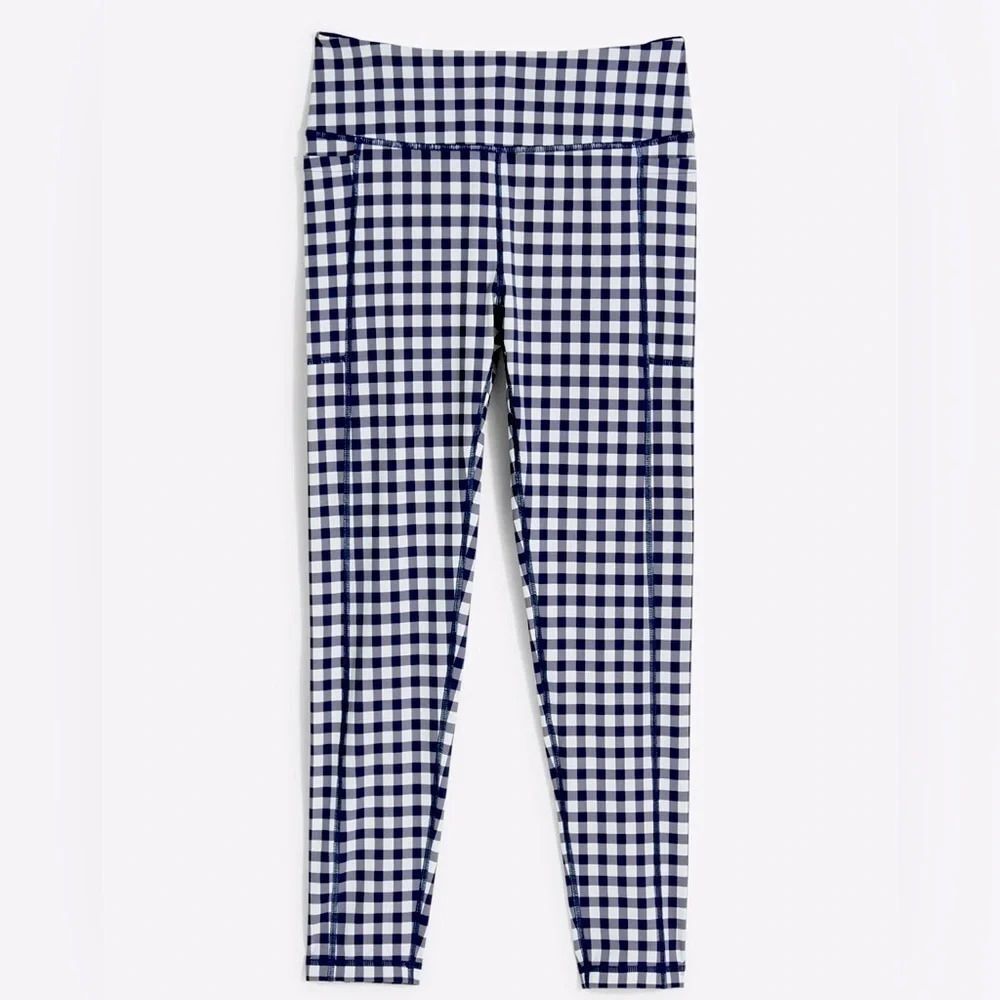 Draper James Navy Gingham Leggings